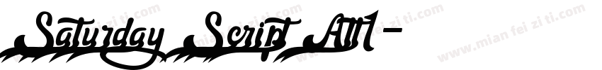 Saturday Script Alt1字体转换